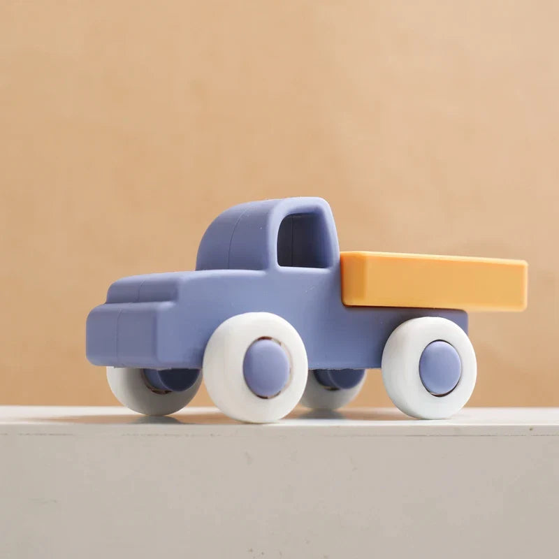 Mini Motion – Rullande och bitande - fordonsleksaker av silikon
