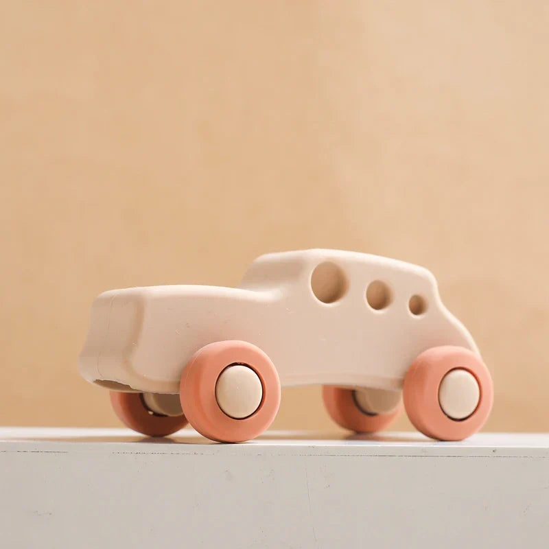 Mini Motion – Rullande och bitande - fordonsleksaker av silikon