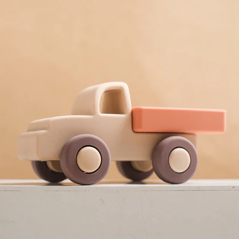 Mini Motion – Rullande och bitande - fordonsleksaker av silikon