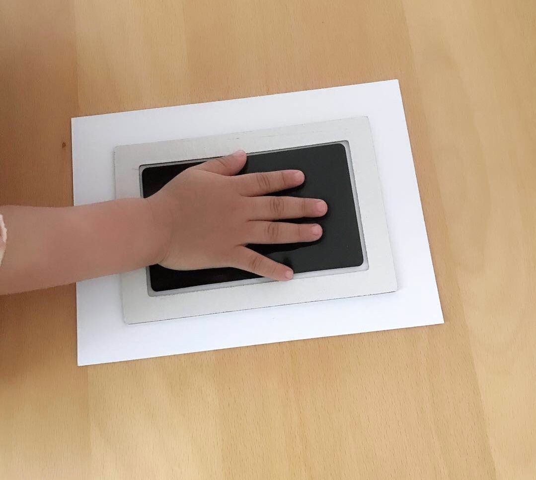 Baby Handprint Kit - Unikt minne av ditt barn - Kit för handavtryck