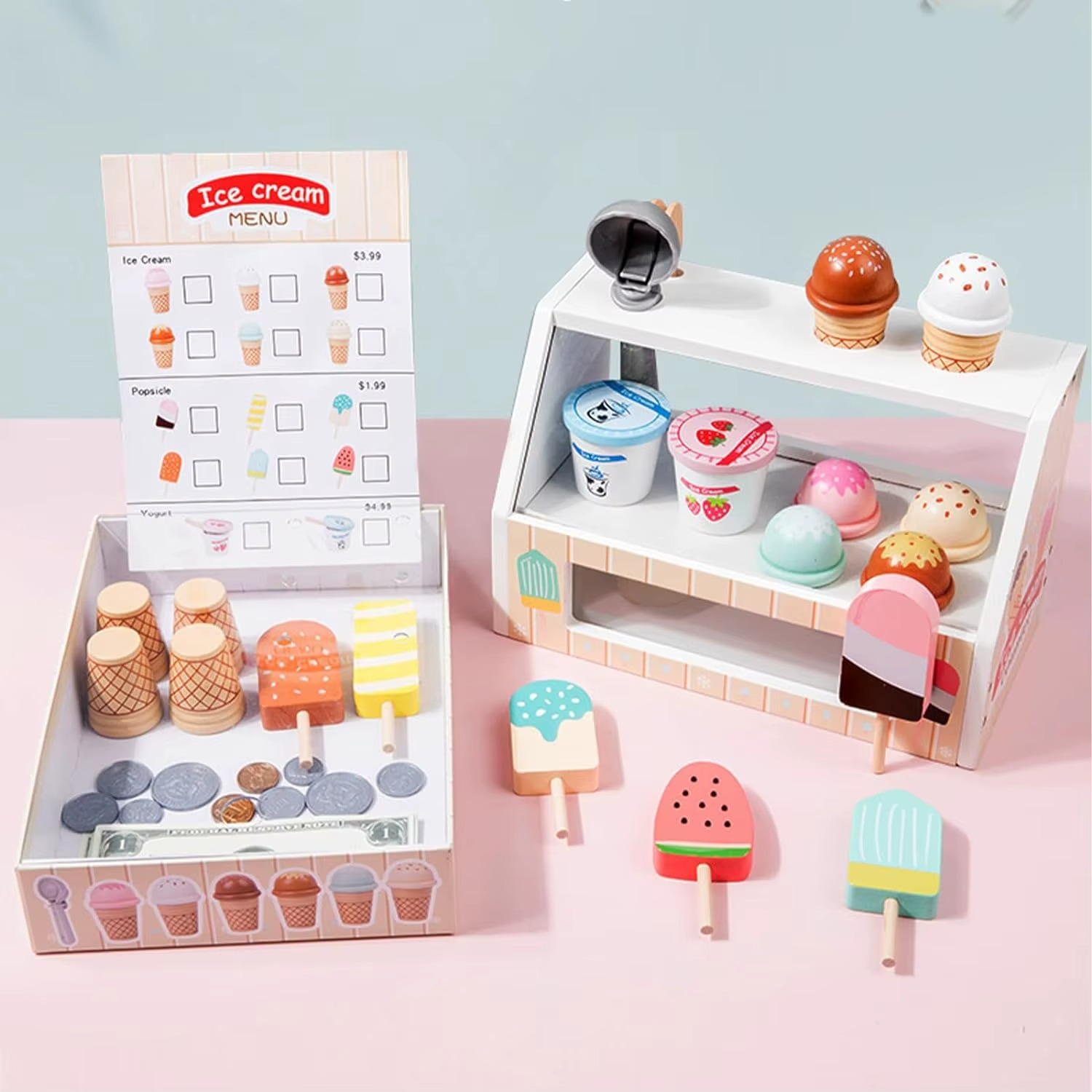 Ice Cream Playset - Kreativ och pedagogisk - lekset för glass