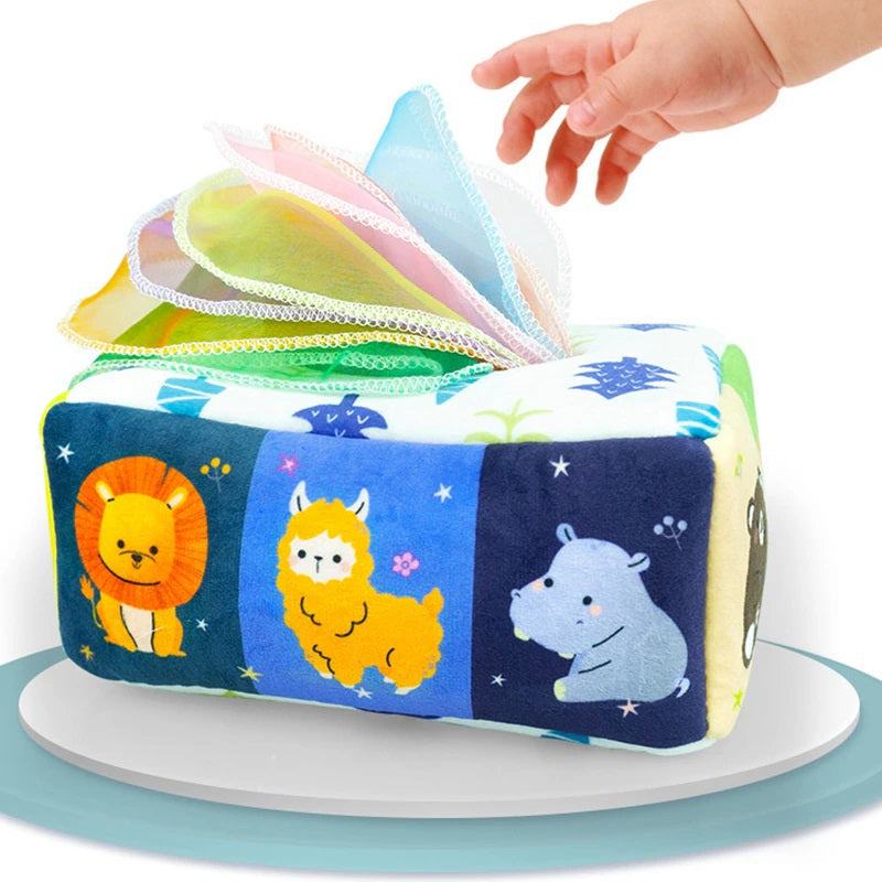 Tissue Box Toy™ - Magiska näsdukar i en låda - Näsduksleksak