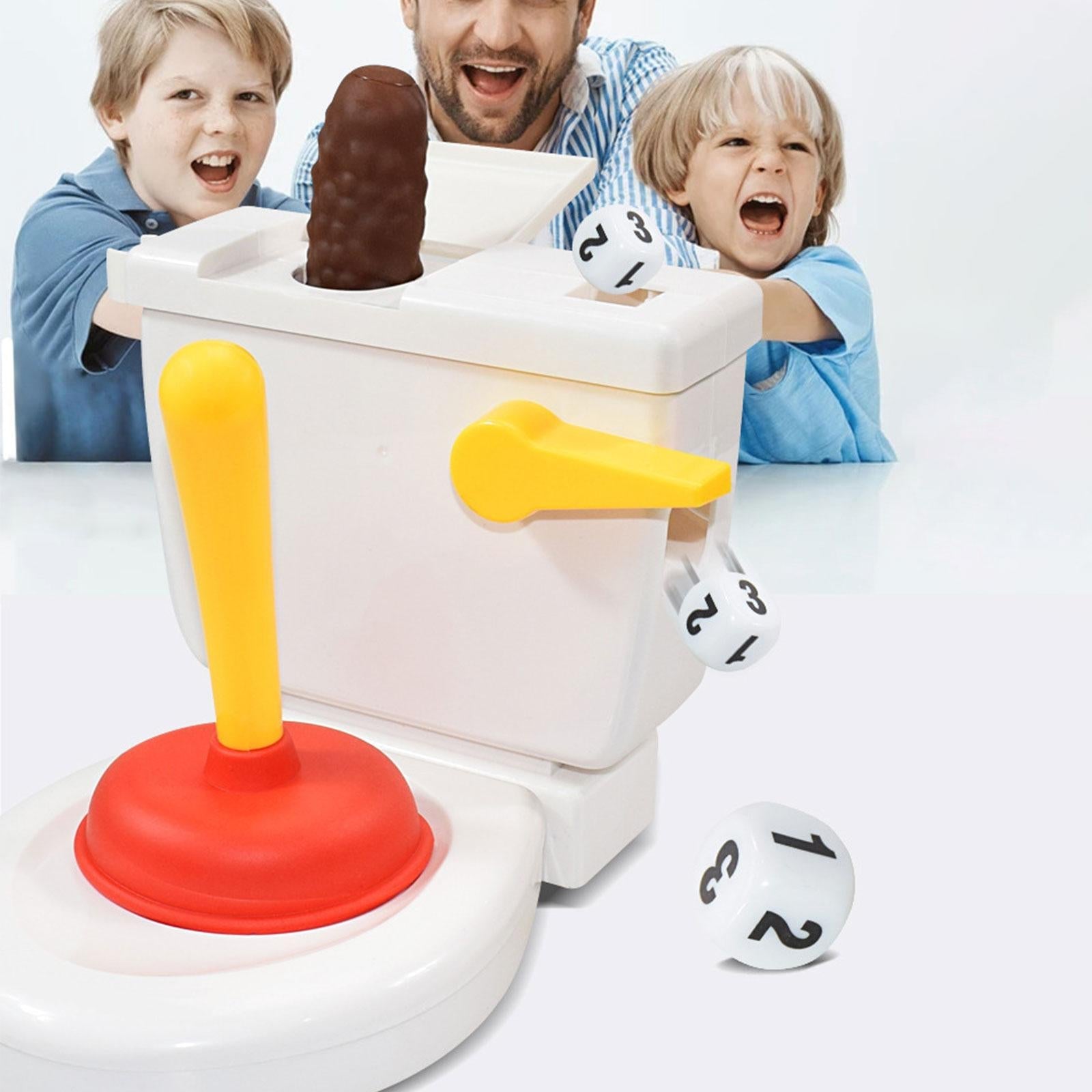 Flying Poop Spel - Vem fångar det flygande bajset? - Familjespel