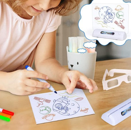 Magic Drawing Board™ - Skinande konst - Självlysande 3D-ritplatta