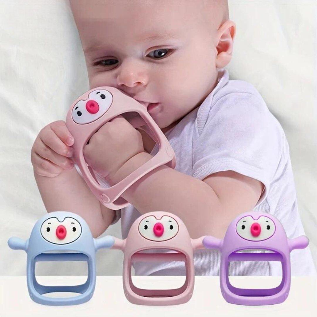 Penguin Teether - Skönt för tandköttet - Bitring i silikon