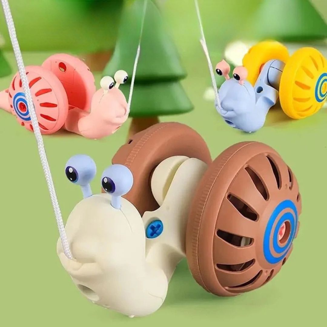 Snail Leksak - Snigel i farten - Leksak med gå-rep