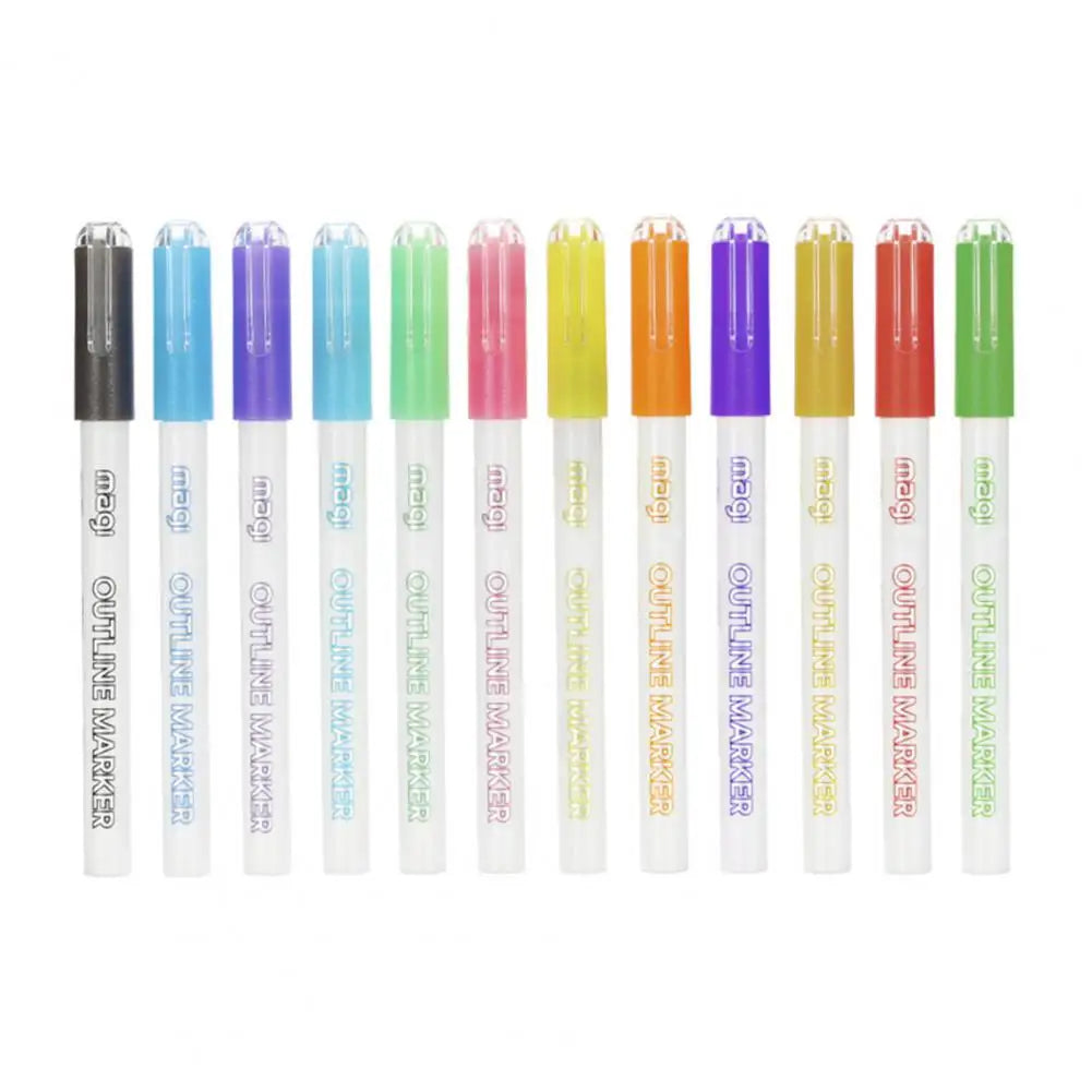 FluoroSketch Markers™ - Glödande kreativitet - Färgglada märkpennor