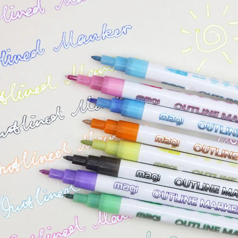 FluoroSketch Markers™ - Glödande kreativitet - Färgglada märkpennor