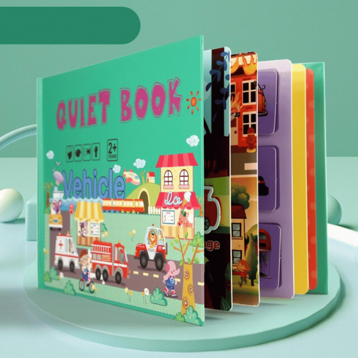 Quiet Book™ - Den tysta boken | Utveckla ditt barns finmotorik