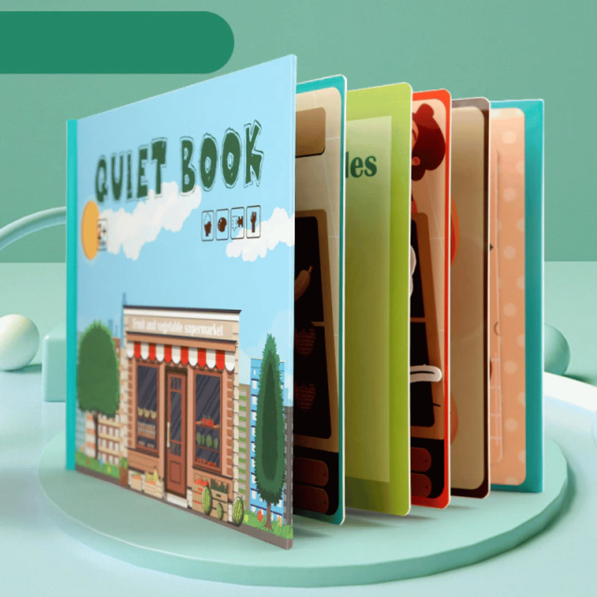 Quiet Book™ - Den tysta boken | Utveckla ditt barns finmotorik
