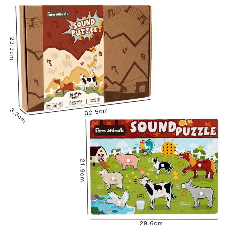 Sound Matching Spel – Hör & Upptäck – Pedagogiskt pussel