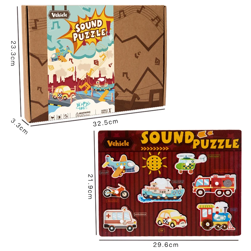 Sound Matching Spel – Hör & Upptäck – Pedagogiskt pussel