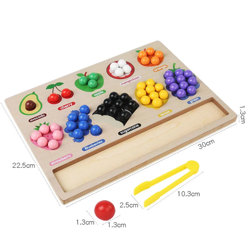 Toddler Clips - Frukt- och formmatchning - Sorteringsspel