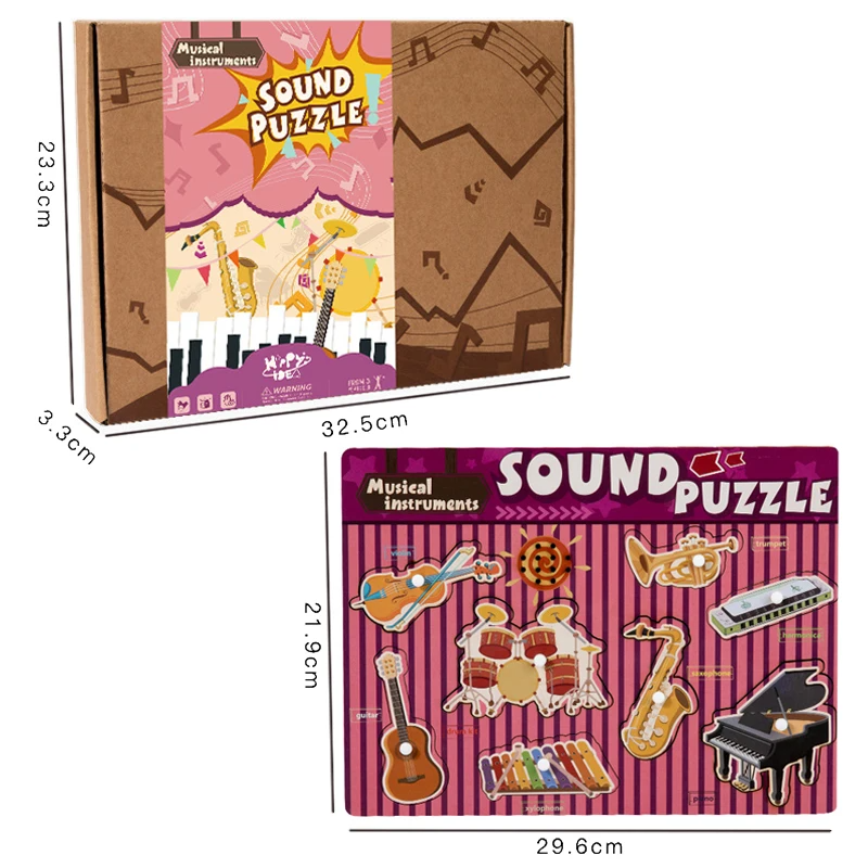 Sound Matching Spel – Hör & Upptäck – Pedagogiskt pussel