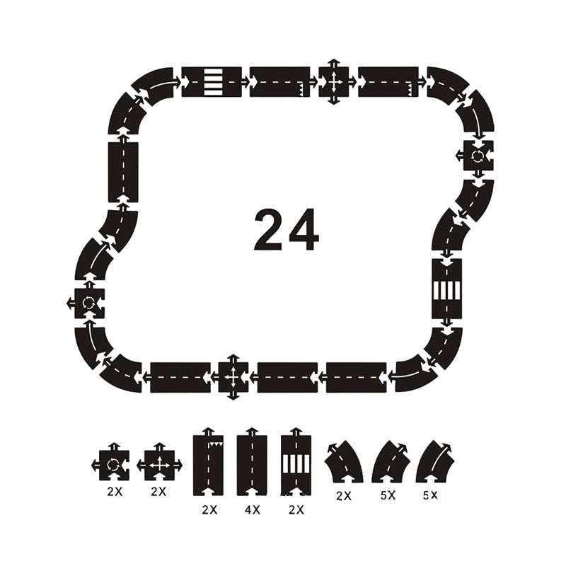 Highway Road Pussel - Race till kreativitet - Pusselbana