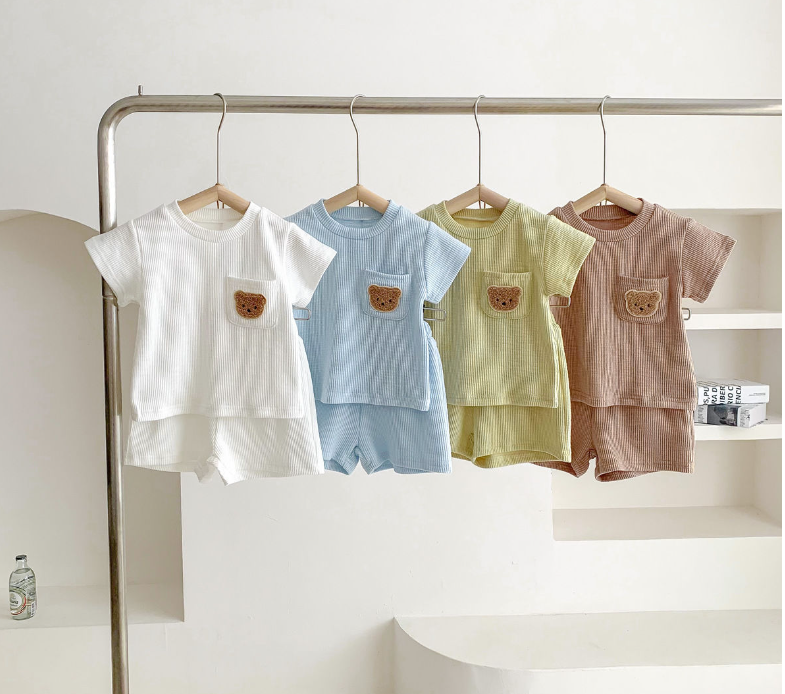 Mini Mode - Söt björndesign - Sommaroutfit