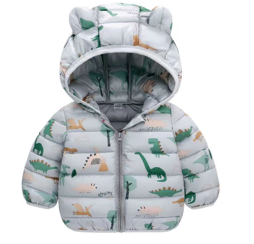 Mini Mode - Vinterjacka med huva i polyester