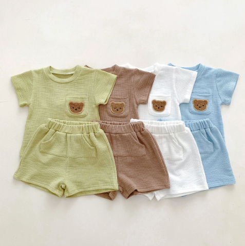 Mini Mode - Söt björndesign - Sommaroutfit