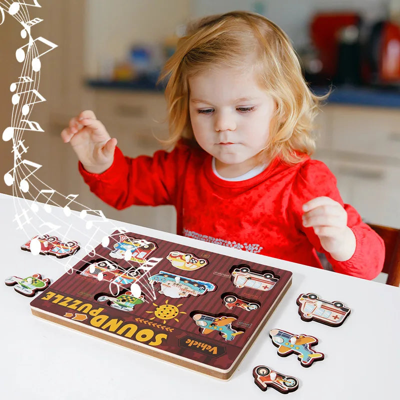 Sound Matching Spel – Hör & Upptäck – Pedagogiskt pussel