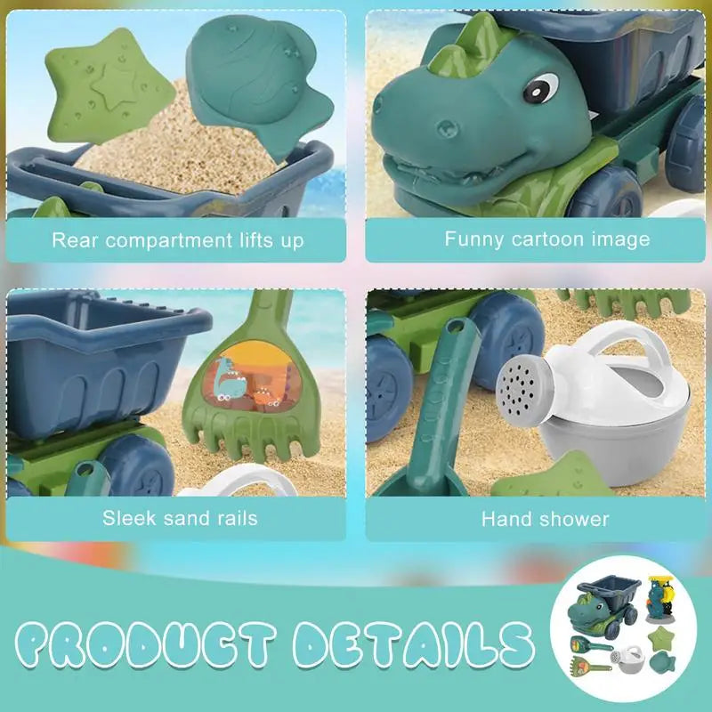 Beach Dino Set – Bygg ditt slott – Dinotruck-stranden
