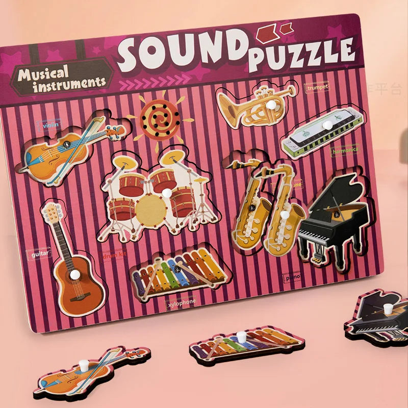 Sound Matching Spel – Hör & Upptäck – Pedagogiskt pussel