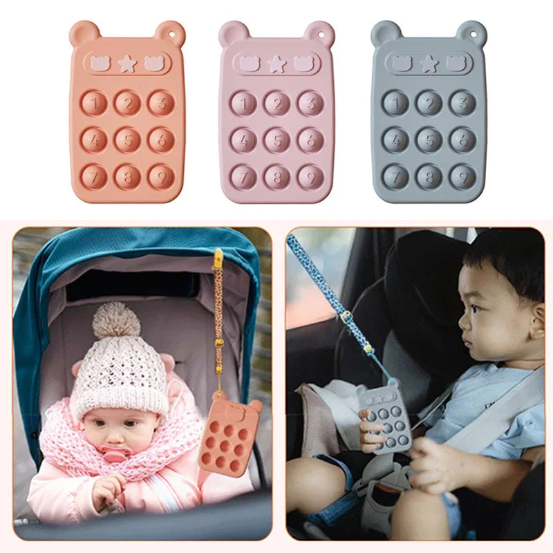 Fidget Leksak - Bitring & Fidgetleksak i 1 - Fidget-telefon i silikon