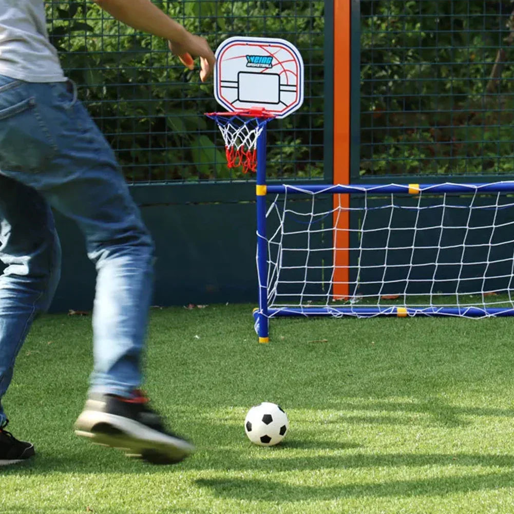 Kids Boll Spel - Dubbel spelglädje – fotbolls- och basketbollsset