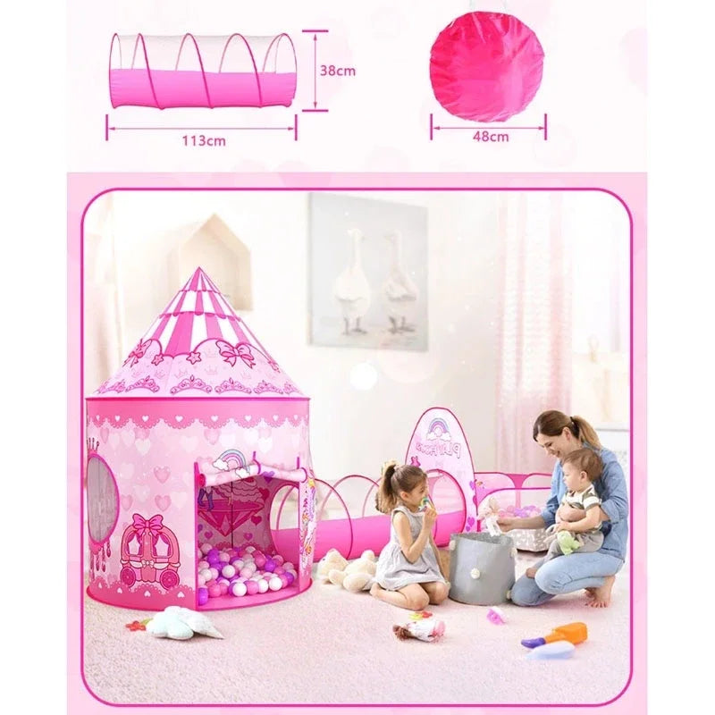 Unicorn Tent – Magisk lekstund – Rosa lektält