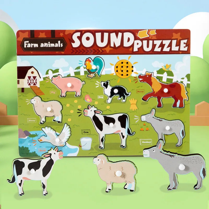 Sound Matching Spel – Hör & Upptäck – Pedagogiskt pussel