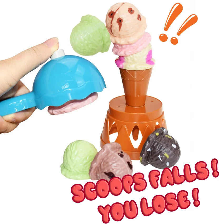Ice Cream Stack Spel - Balansera smakerna - Stapelspel med glass