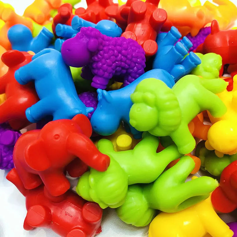 Rainbow Teddy Bears Leksaker - Pedagogisk & kreativ - Räknande regnbågsbjörnar