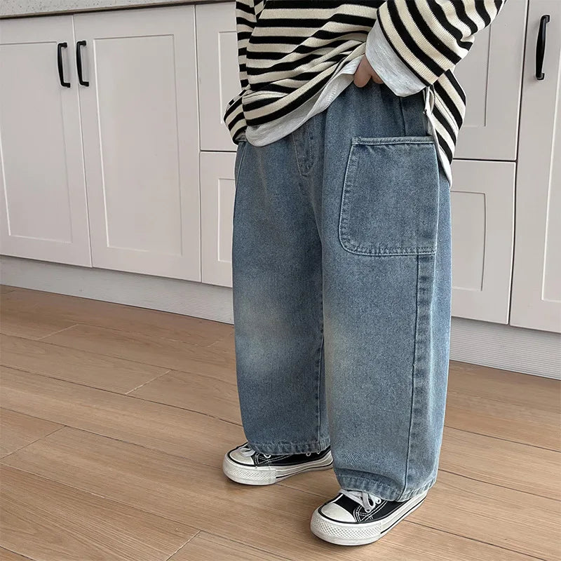Mini Mode - Jeans med raka ben - Avslappnade Jeans