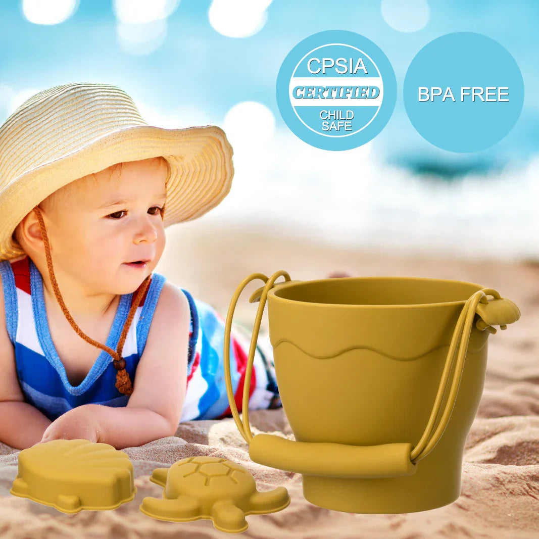Silicone Beach Set - Sandäventyr med strandhink - Strandset i silikon