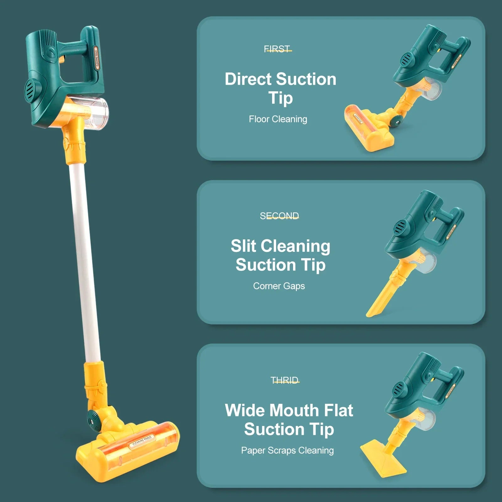 Cleantime - Små dammjägare - Leksaksdammsugare