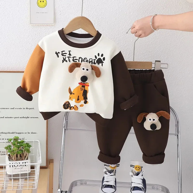 Mini Mode - Trendig och bekväm - Joggingdräkt med hundar