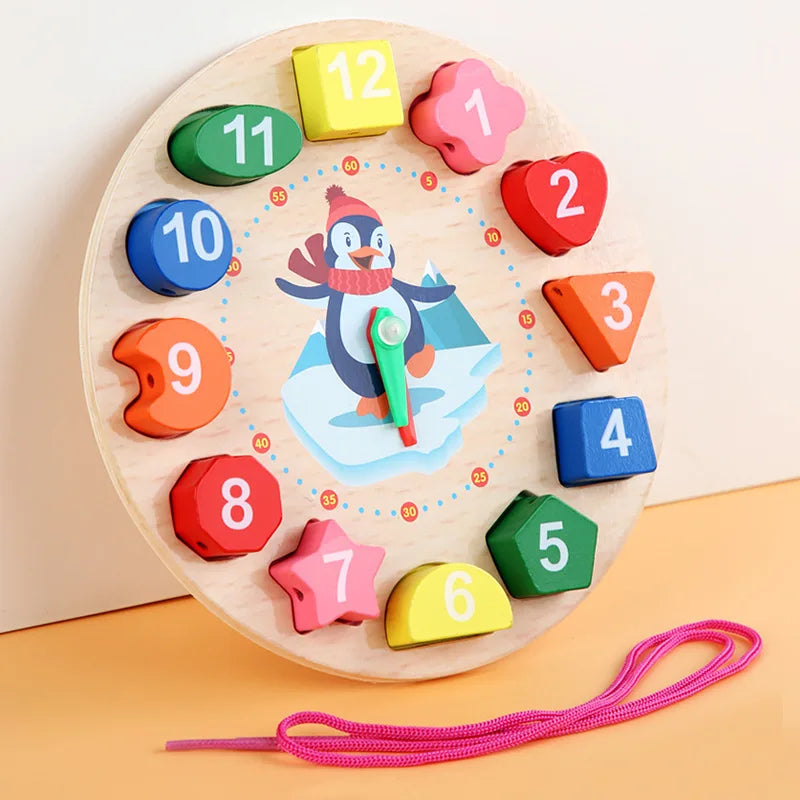 Learning Clock – Lek & Lär Klockan – Träklocka