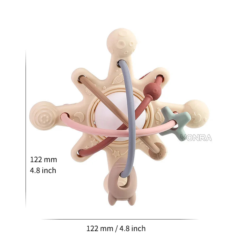 Sensory Rattle Boll – Soft Grab rolig – Tandleksaker i silikon för barn