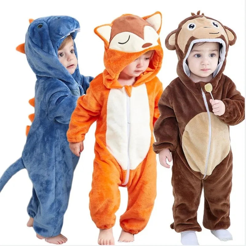 Mini Fashion™ – Djurens drömland – Onesie med djurmotiv för barn
