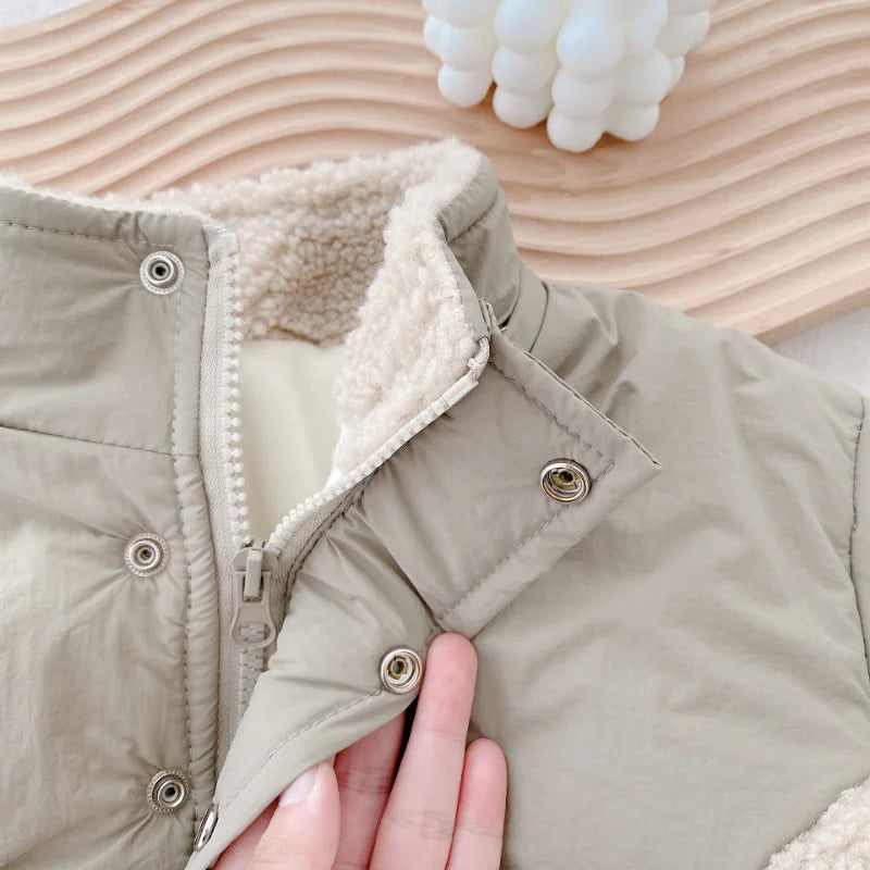 Mini Mode - Supervarm - Lammullsjacka av fleece