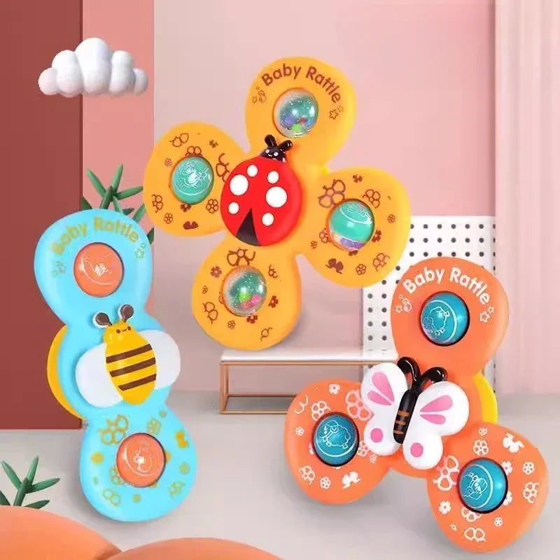 Bath Spinner Set™ - I badet eller bilen - Snackspinnare med sugfunktion