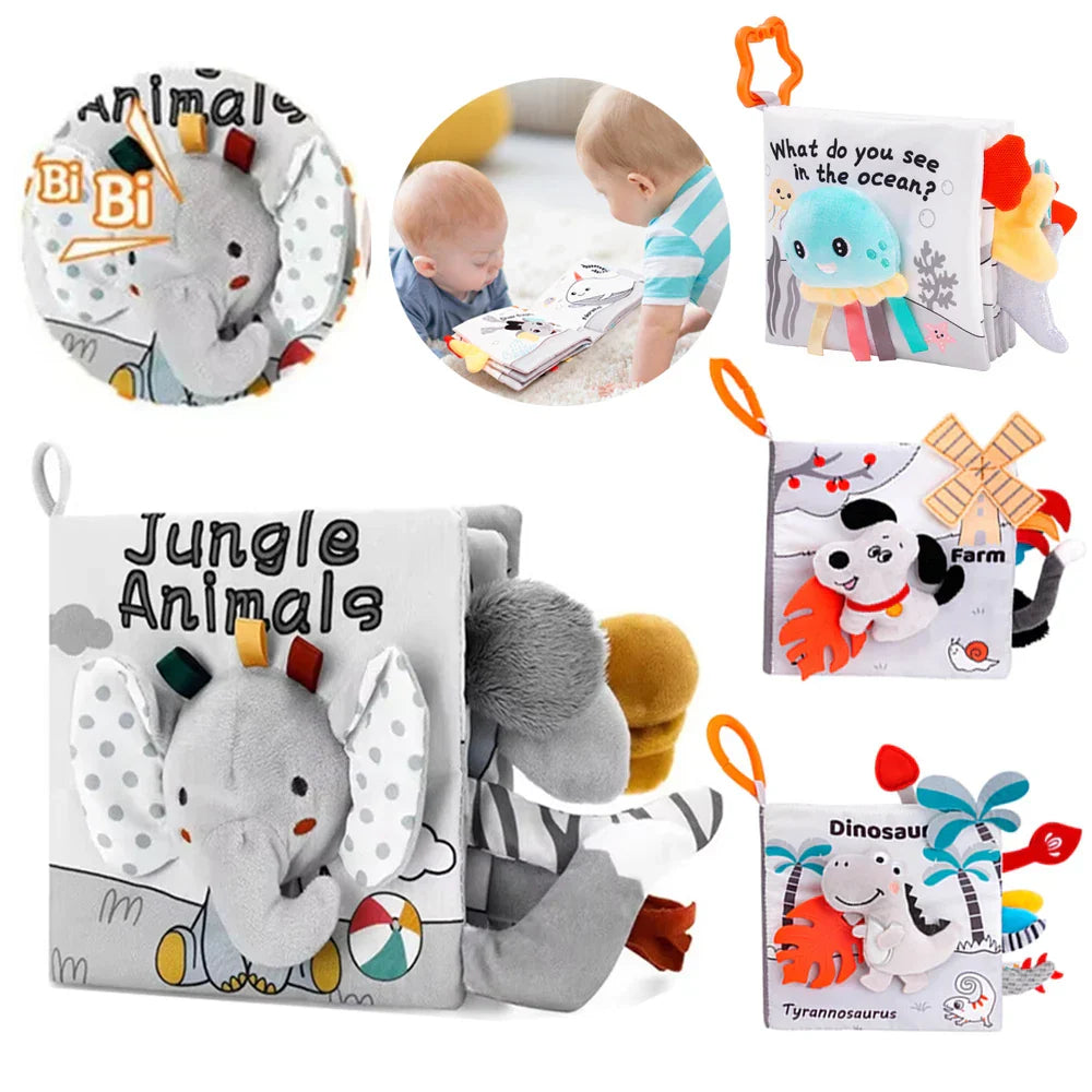Soft Sensory Bok – Känn & Upptäck - Babyhäfte