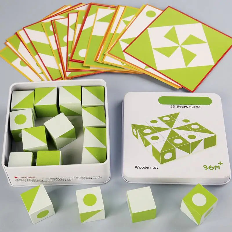 BrainBlocks – Smal och kreativ – Houten Geometrisk hjärngympa
