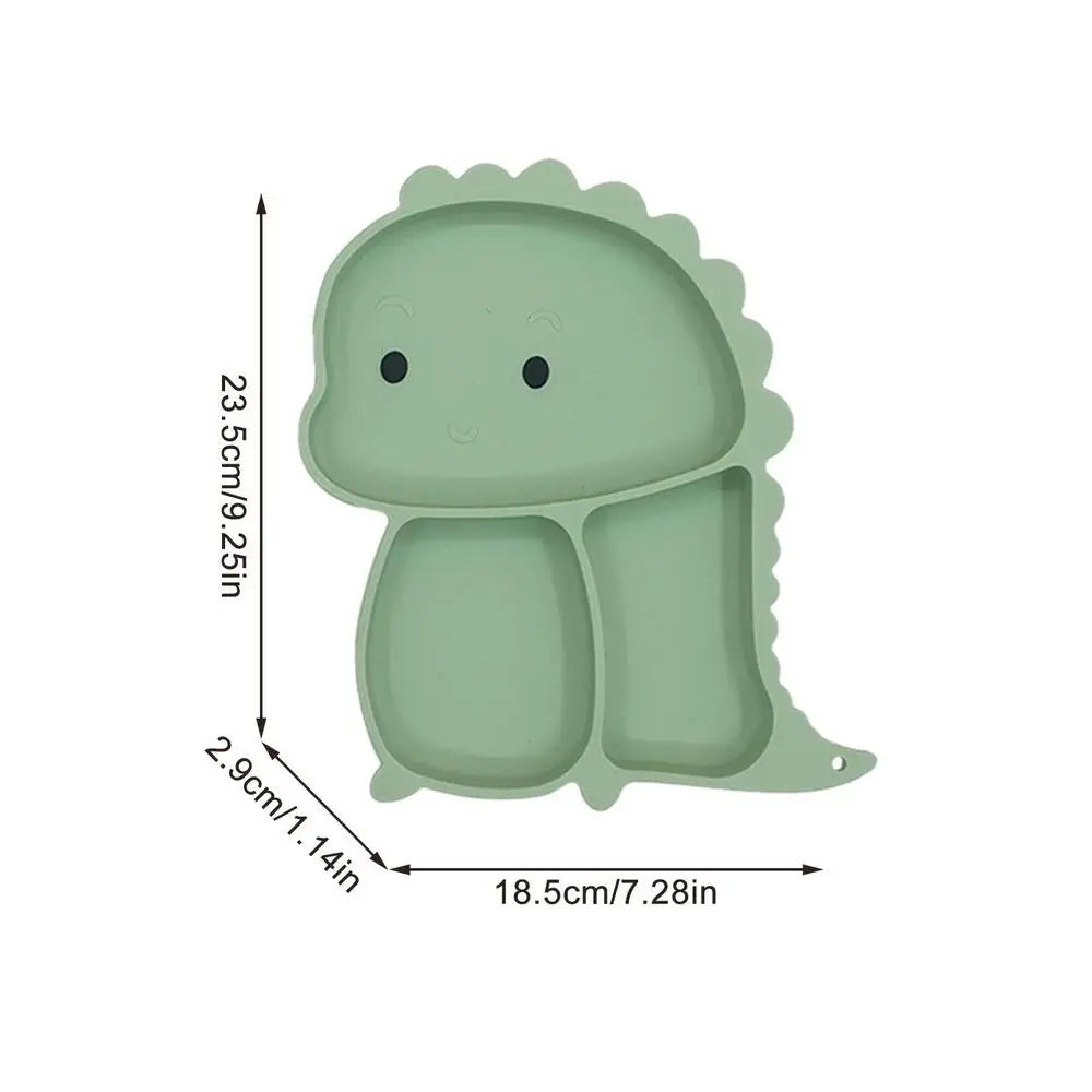 Dino Tablewear Set - 7-delat set - Barnservis i silikon