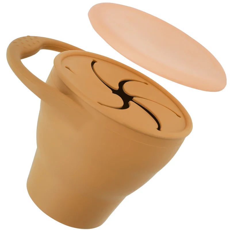 Snackcup - Lätt att ta med sig - Hopfällbar silikonmugg