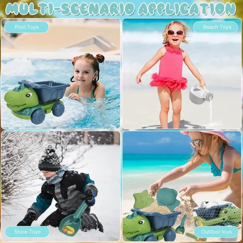 Beach Dino Set – Bygg ditt slott – Dinotruck-stranden