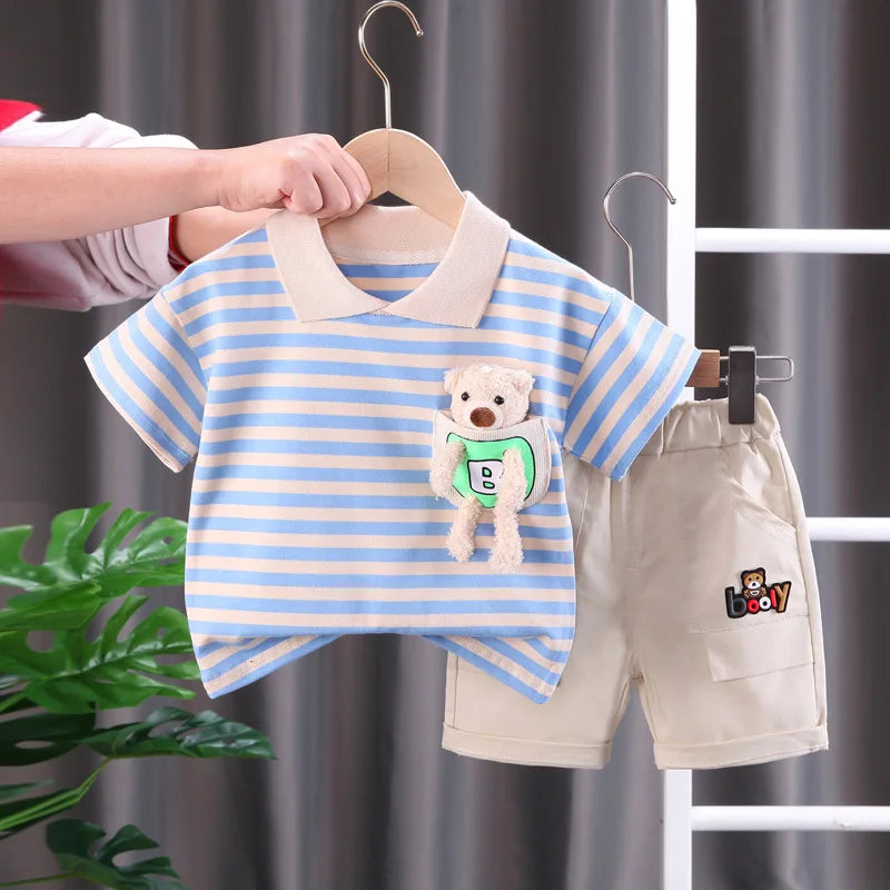 Mini Mode - Randig outfit - Klädset i bomull