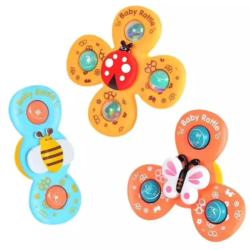 Bath Spinner Set™ - I badet eller bilen - Snackspinnare med sugfunktion