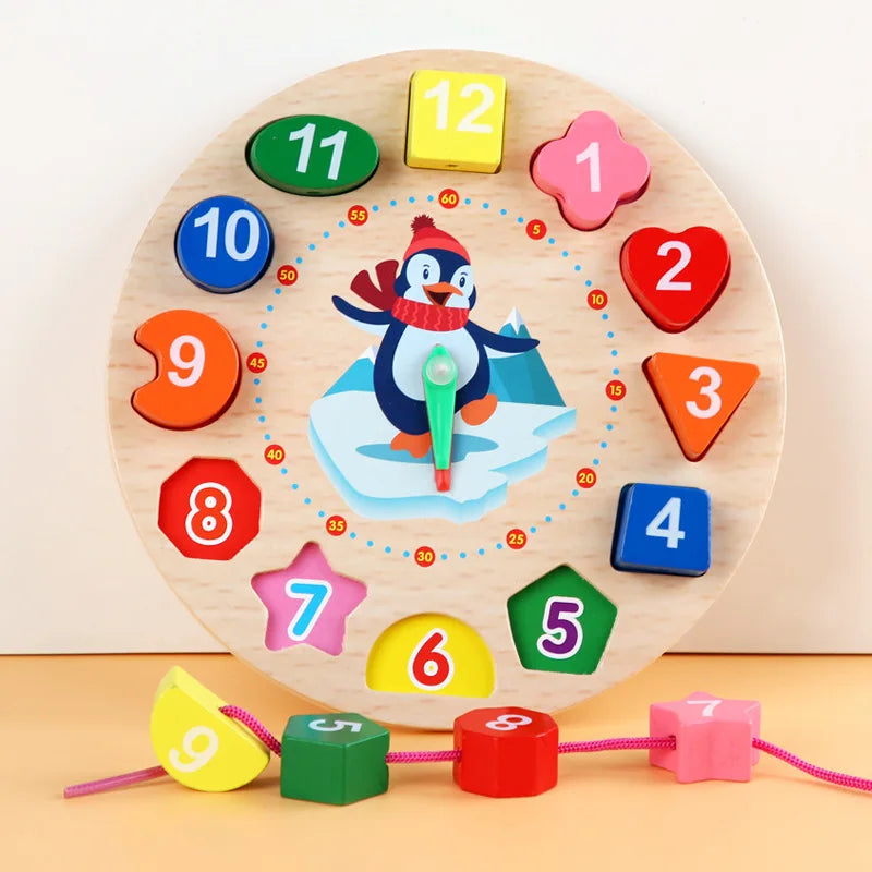 Learning Clock – Lek & Lär Klockan – Träklocka
