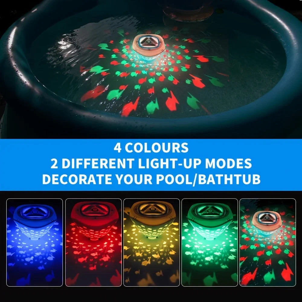 Aqua Party Light™ – Badparty i badhuset - projektion av fiskljus