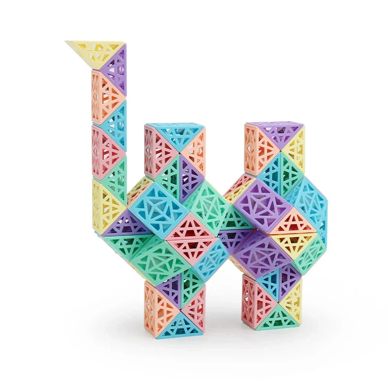 Snake Cube Set - Bygg, vrid och utforska - Set med byggklossar